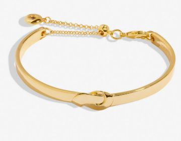 BRACELET BAR GOLD KNOT Bangle, Color: Gold-Tone Plated