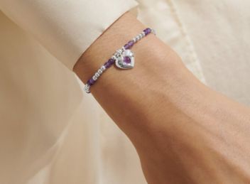 BIRTHSTONE A LITTLE FEBRUARY AMETHYST Bracelet