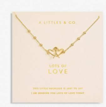 FOREVER YOURS NECKLACE LOTS OF LOVE Necklace, Color: Gold-tone Plated