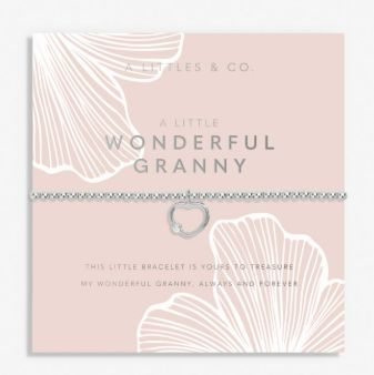 GRANDMOTHER A LITTLE WONDERFUL GRANNY Bracelet, Color: Silver Plated