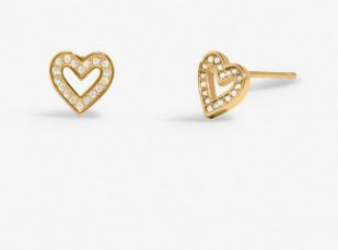 LUMIA HEART Earrings, Color: Gold-Tone Plated