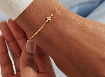 MINI CHARMS PAVE CROSS Bracelet