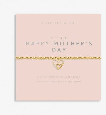 MOTHER&#39;S DAY A LITTLE HAPPY MOTHER&#39;S DAY Bracelet, Color: Gold-Tone Plated