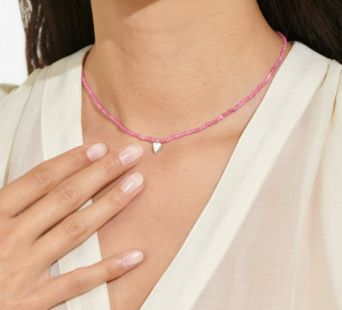 MINI CHARMS TOURMALINE HEART Necklace