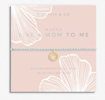 MOTHER&#39;S DAY A LITTLE LIKE A MOM TO ME Bracelet, Color: Silver &amp; Gold-Tone Plated