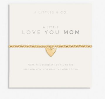 MOTHER&#39;S DAY A LITTLE LOVE YOU MOM Bracelet, Color: Gold-Tone Plated