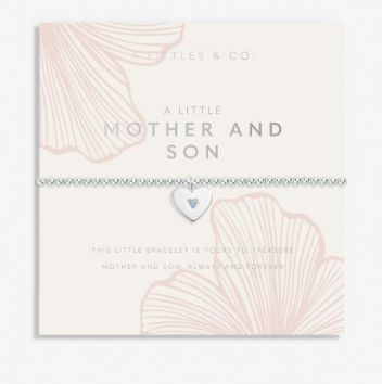 MOTHER&#39;S DAY A LITTLE MOTHER AND SON Bracelet, Color: Silver Plated
