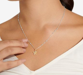 MOTHER&#39;S DAY A LITTLE NECKLACE IF MOM&#39;S WERE FLOWERS I&#39;D PICK YOU Necklace