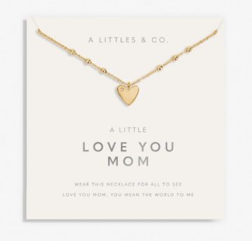 MOTHER&#39;S DAY A LITTLE NECKLACE LOVE YOU MOM Necklace, Color: Gold-Tone Plated