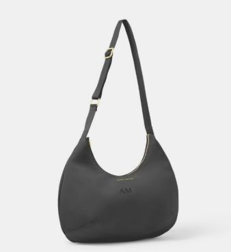 NYLON-LUXE SLING BAG, Color: Black