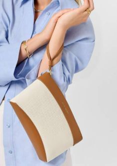 CANVAS WRISTLET CLUTCH