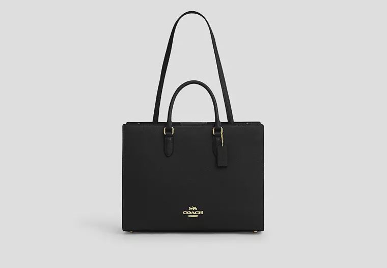 Maggie Tote Bag, Color: Gold/Black