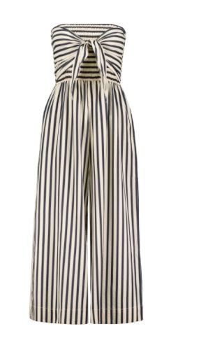 Elvia Stripe Jumpsuit, Color: Stripe, Size: XS