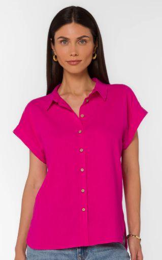 Ilene Top, Color: Fuschia, Size: XS