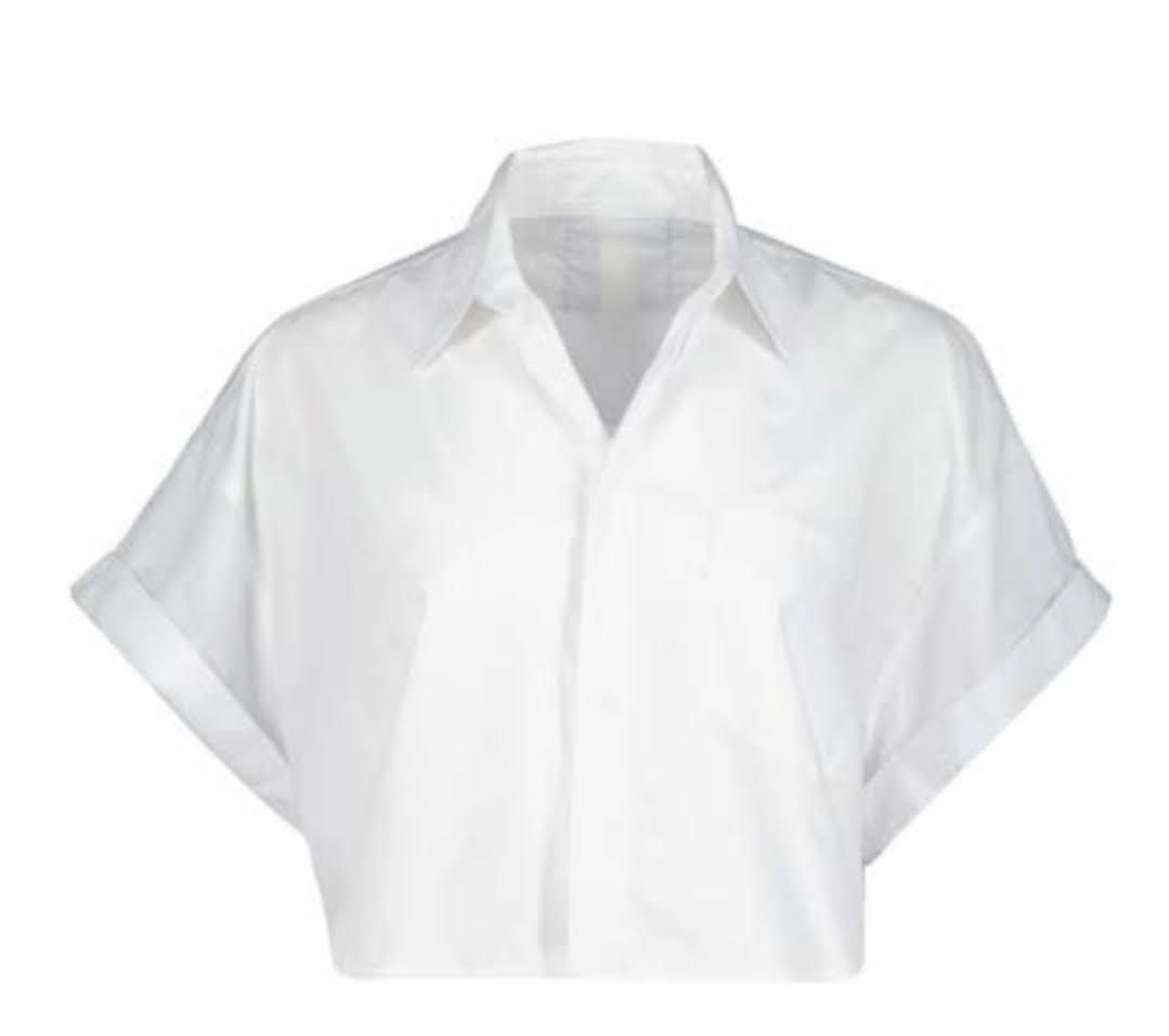 SPORTY POPLIN SHIRT, Color: White, Size: XS