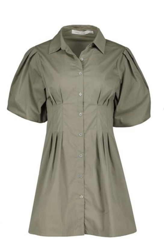 JACQUELIN BUBBLE SLEEVE DRESS