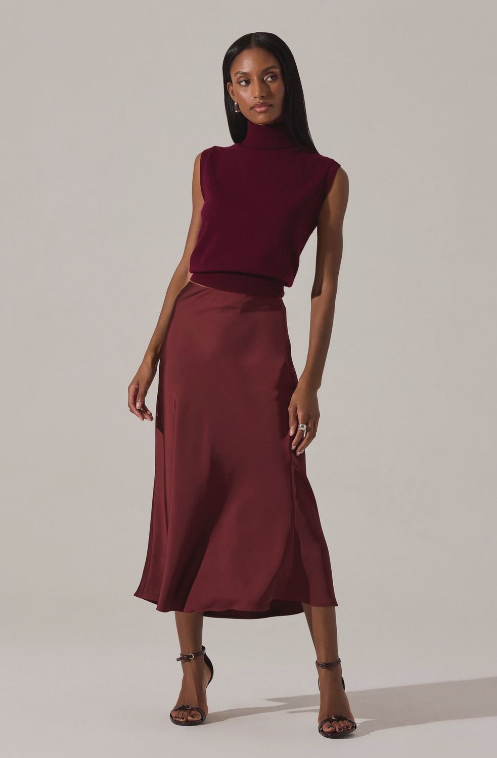 Windey Skirt, Color: Wine, Size: XS