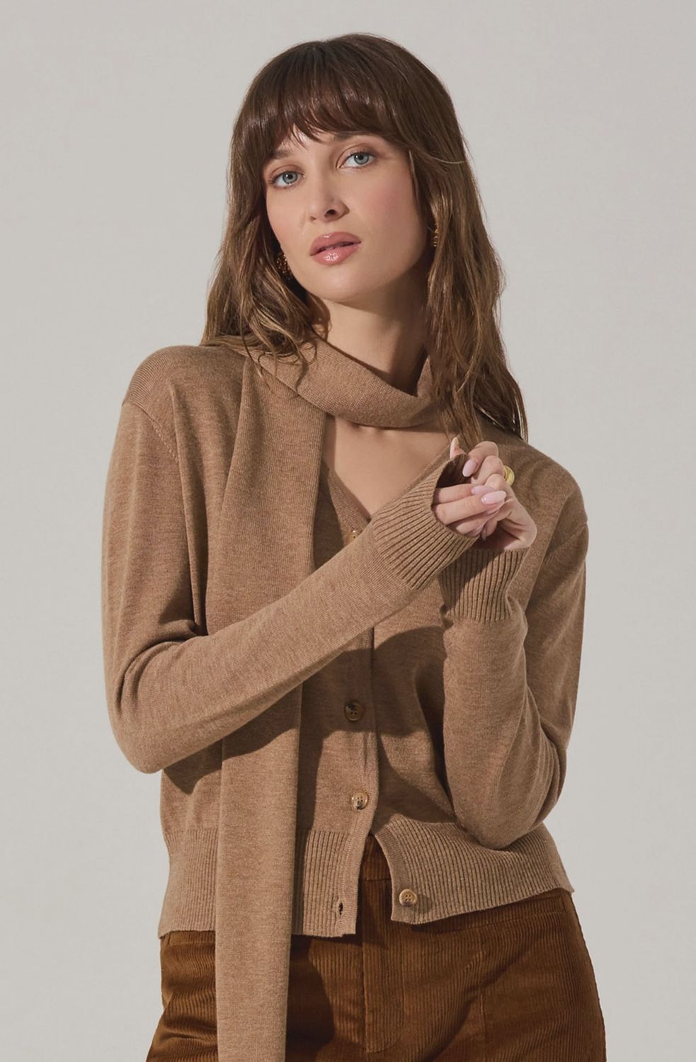 Glynne Sweater, Color: Tan, Size: XS