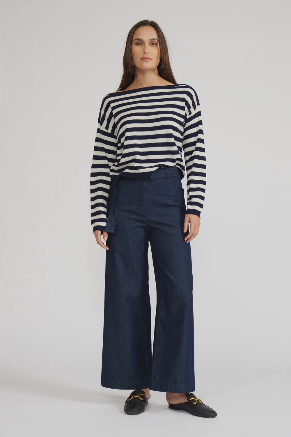 Danielle Denim Pant, Color: Dark Blue, Size: XS