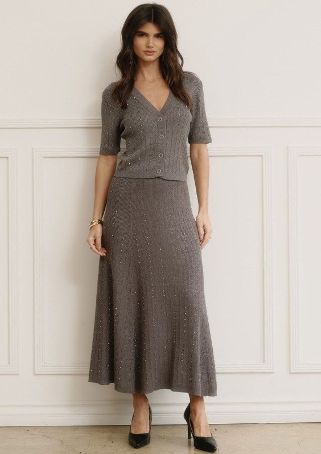 Beaded Knit Cardigan