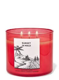 Sunset in Maui Candle, Size: Large 3-Wick