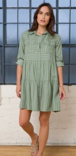Bree Dress, Color: Sage Leaf, Size: XS