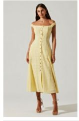 Harlyn Dress, Color: Yellow, Size: XS