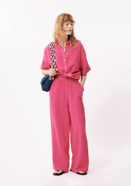 Aymie Pants, Color: Fuschia, Size: XS