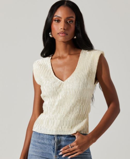 Nyah Top, Color: Off White, Size: XS
