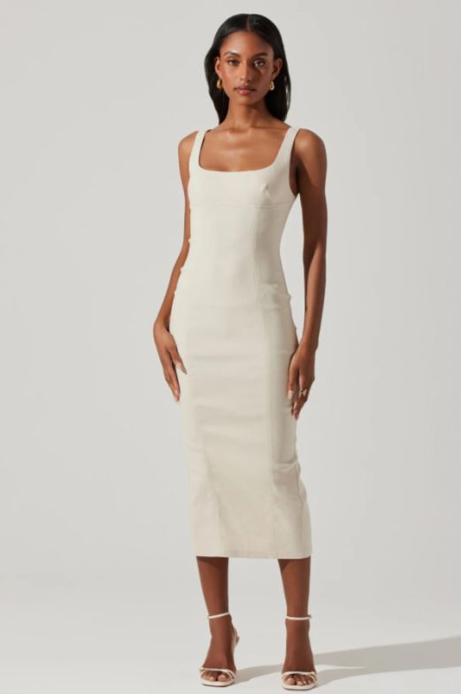 Anthia Dress, Color: Bone, Size: XS