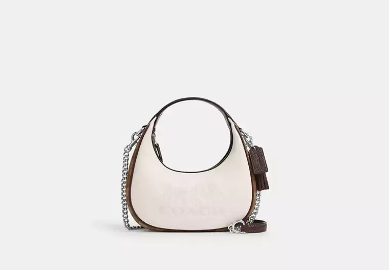 Carmen Mini Crossbody, Color: Silver/Chalk Multi