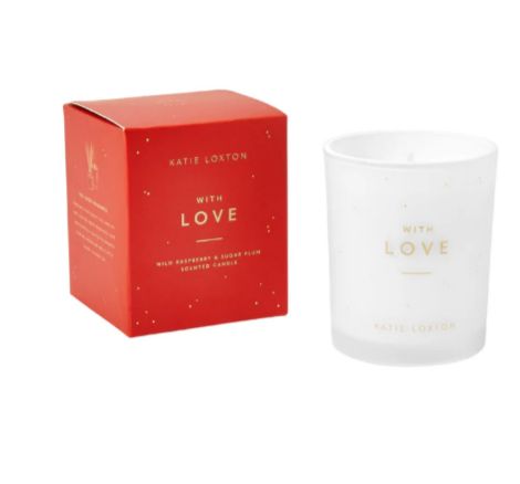 SENTIMENT CANDLE, Color: With Love / Red