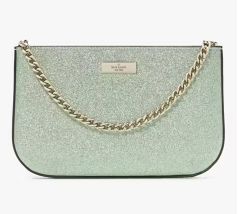Kenzie Glitter Lilly Pouchette, Color: Seawater