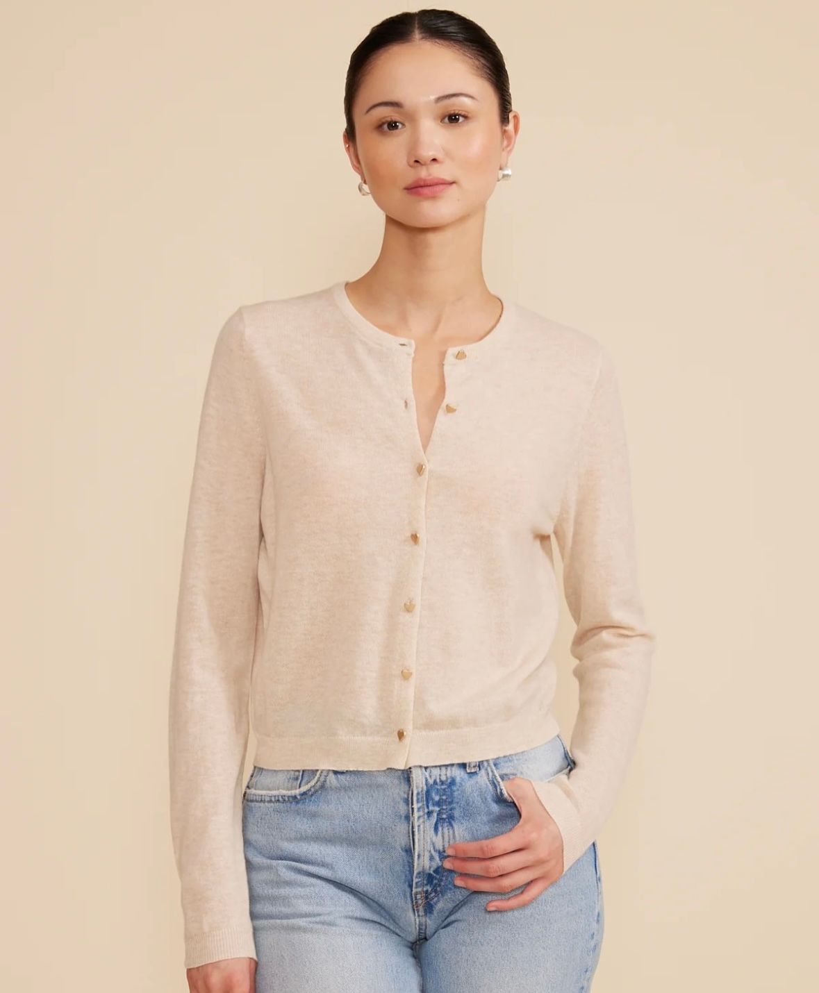 Betsy Cardigan, Color: Sand, Size: XS