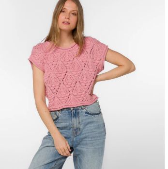 Darlita Top, Color: Strawberry Ice, Size: XS