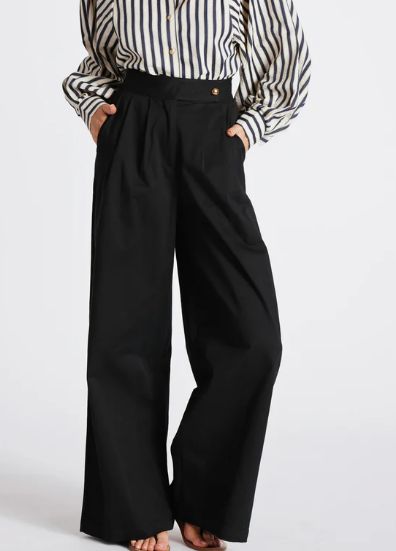 Alessandro Wide Leg Pant, Color: Black, Size: XS