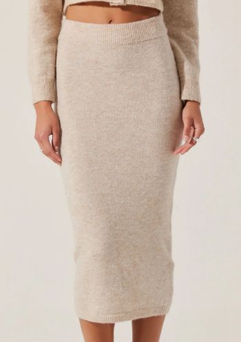 Karsyn Skirt, Color: Oatmeal, Size: XS