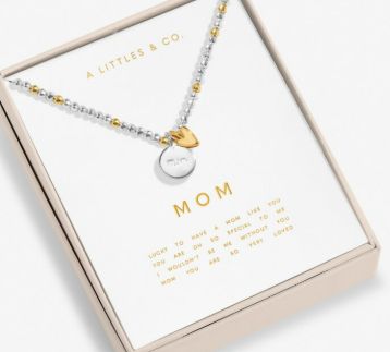SO LOVED MOM Necklace, Color: Silver and Gold-Tone Plated