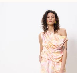 Annissa Top, Color: Fleurs, Size: XS