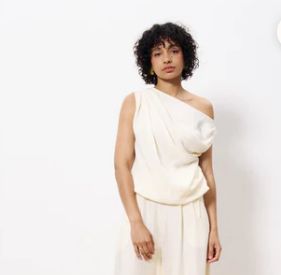 Maayan Top, Color: Crème, Size: XS