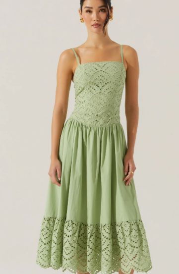 Nathalia Dress, Color: Sage, Size: XS