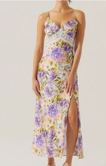 Ivanna Dress, Color: Purple Multi Floral, Size: XS