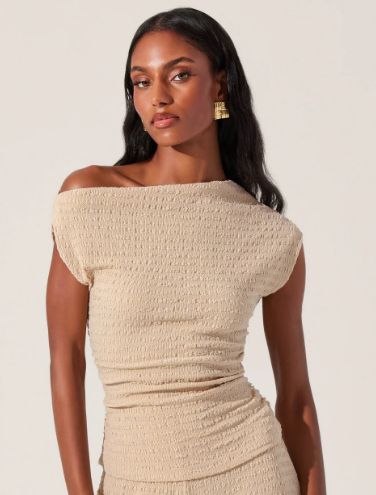 Keir Top, Color: Natural, Size: XS