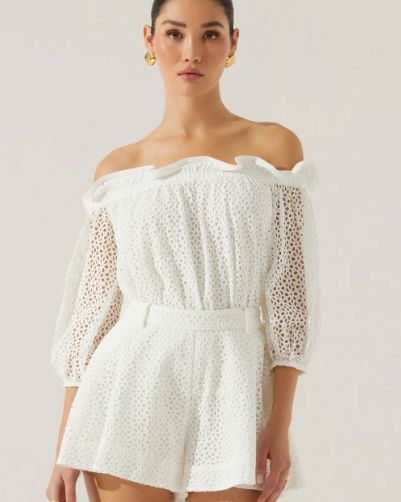 Brissa Top, Color: White, Size: XS