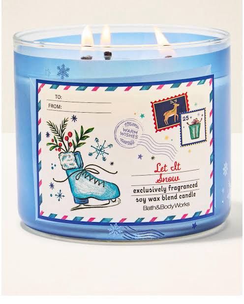 Let It Snow Candle