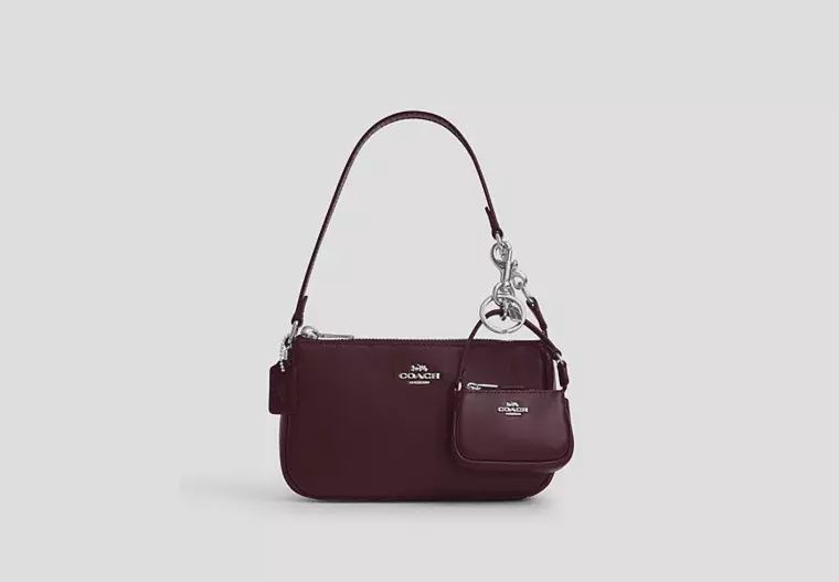 Boxed Nolita &amp; Charm, Color: Silver/ Oxblood
