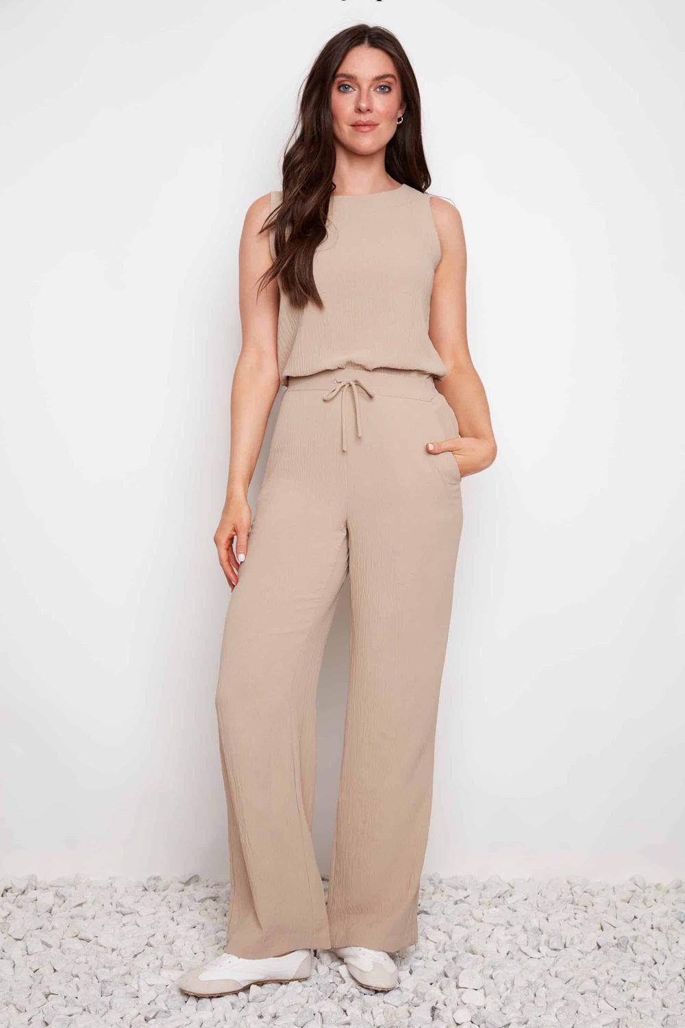 Wide Leg Pant, Color: Cashew, Size: 4