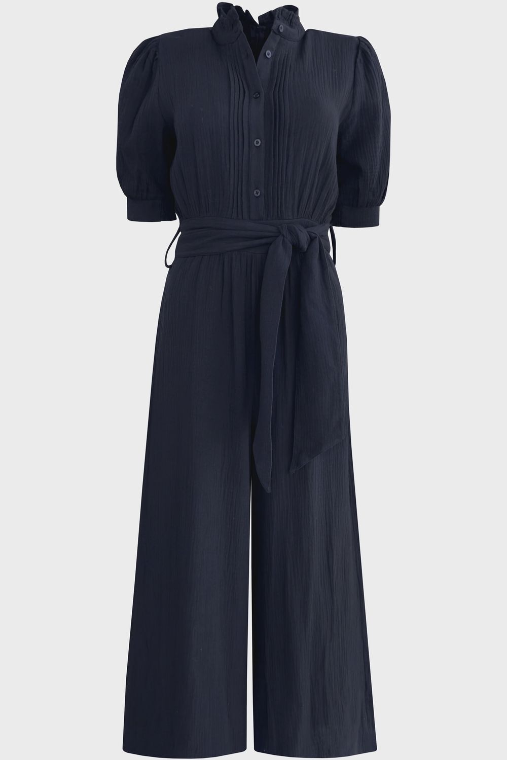 Celeste Gauze Jumpsuit, Color: Navy, Size: XS