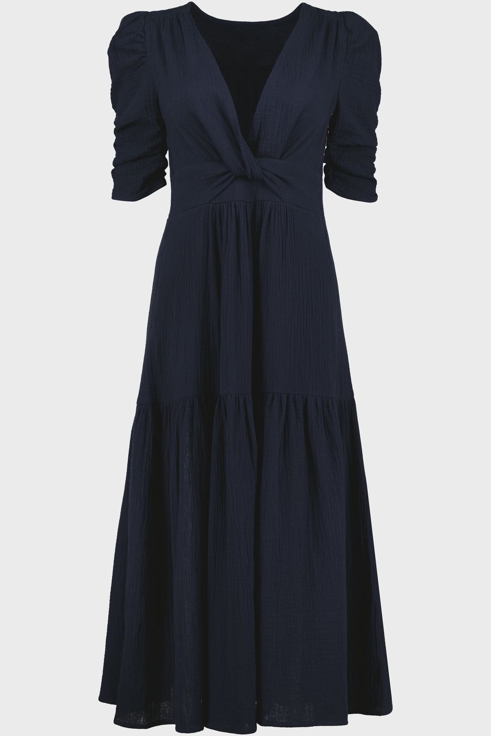 Celeste Gauze Maxi, Color: Navy, Size: XS