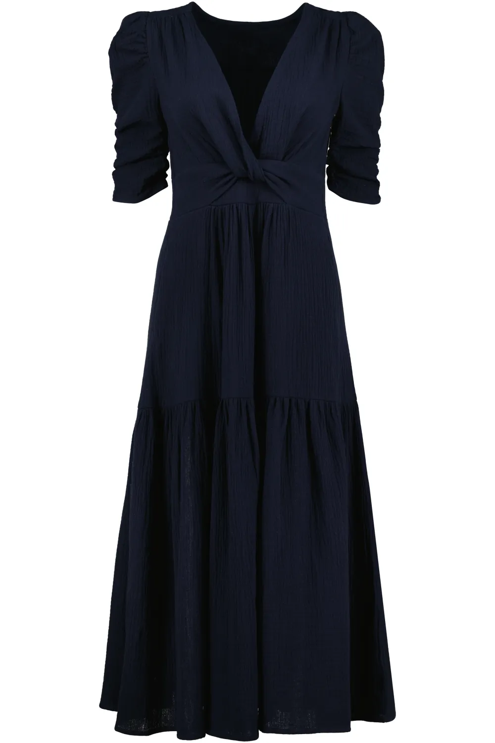 Celeste Gauze Maxi, Color: Navy, Size: XS